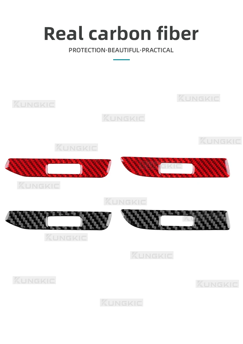 Echter, weicher Carbonfaser-Aufkleber für SEAT Ateca 5F 2016-2025 und Cupra Ateca 5F 2018-2025, LHD RHD, für die zentrale Steuerung und den Luftauslass im Auto – Detail 2