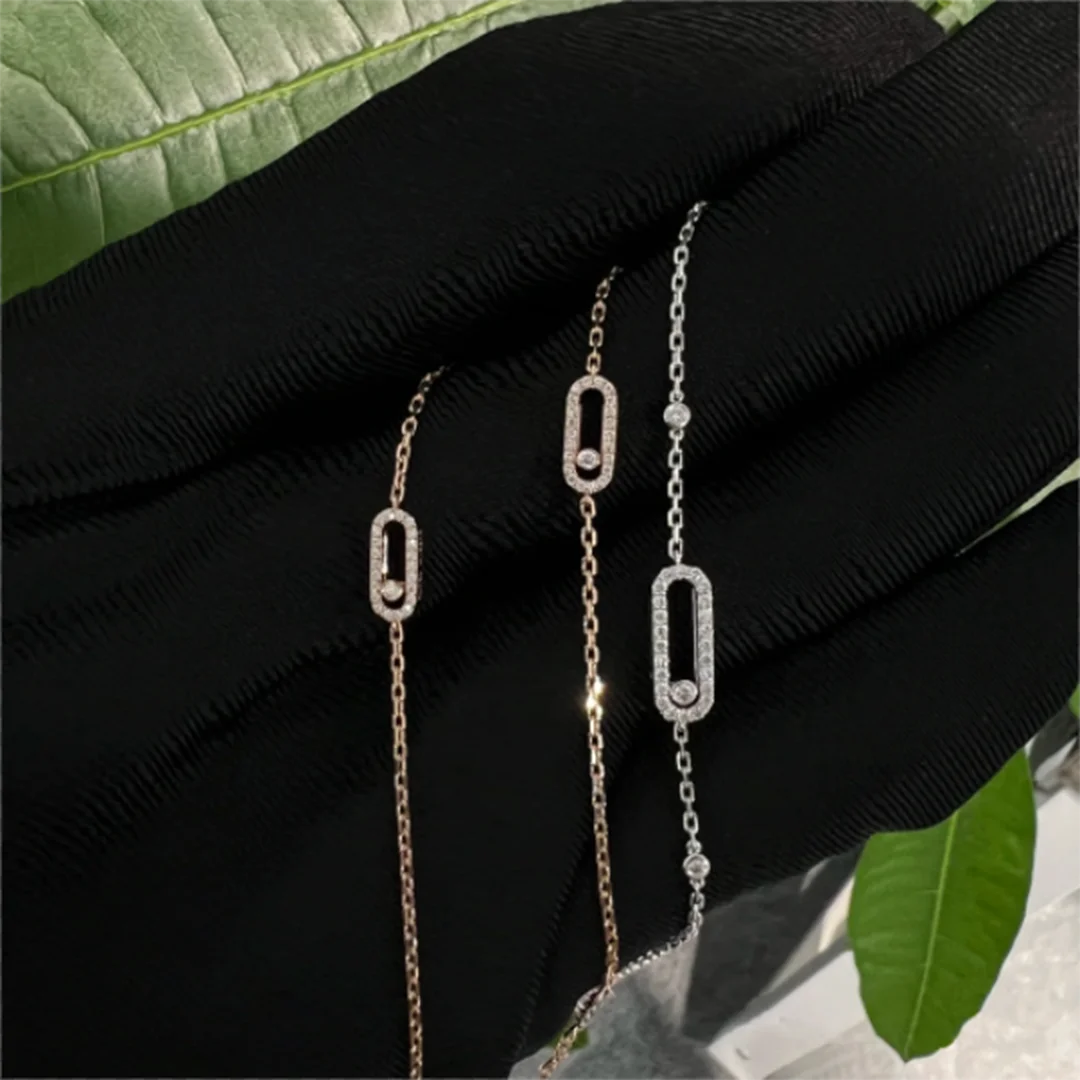 

New 925 Sterling Silver Single Diamond Women's Jewelry Bracelet, Set With Dazzling Party Anniversary Gifts.