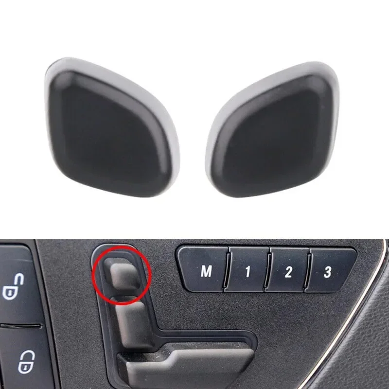 

1 Pair Car Seat Headrest Adjustment Switch Button Cover Lid For Mercedes Benz C E CLS W212 E260 C180 2009-2015