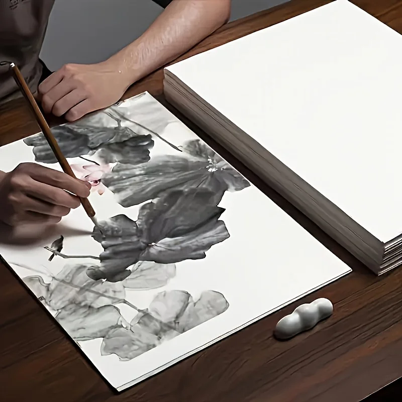 100/200 Stück halbgekochtes chinesisches Malpapier, geeignet für Kalligraphie und Pinselmalerei, die ideale Wahl für Künstler. – Detail 6