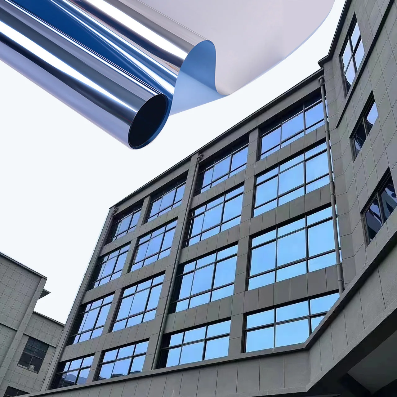 

99%UV Rejection Window Film Residential Building Self Adhesive Tint One Way Mirror Reflective Window Film Glass Foil