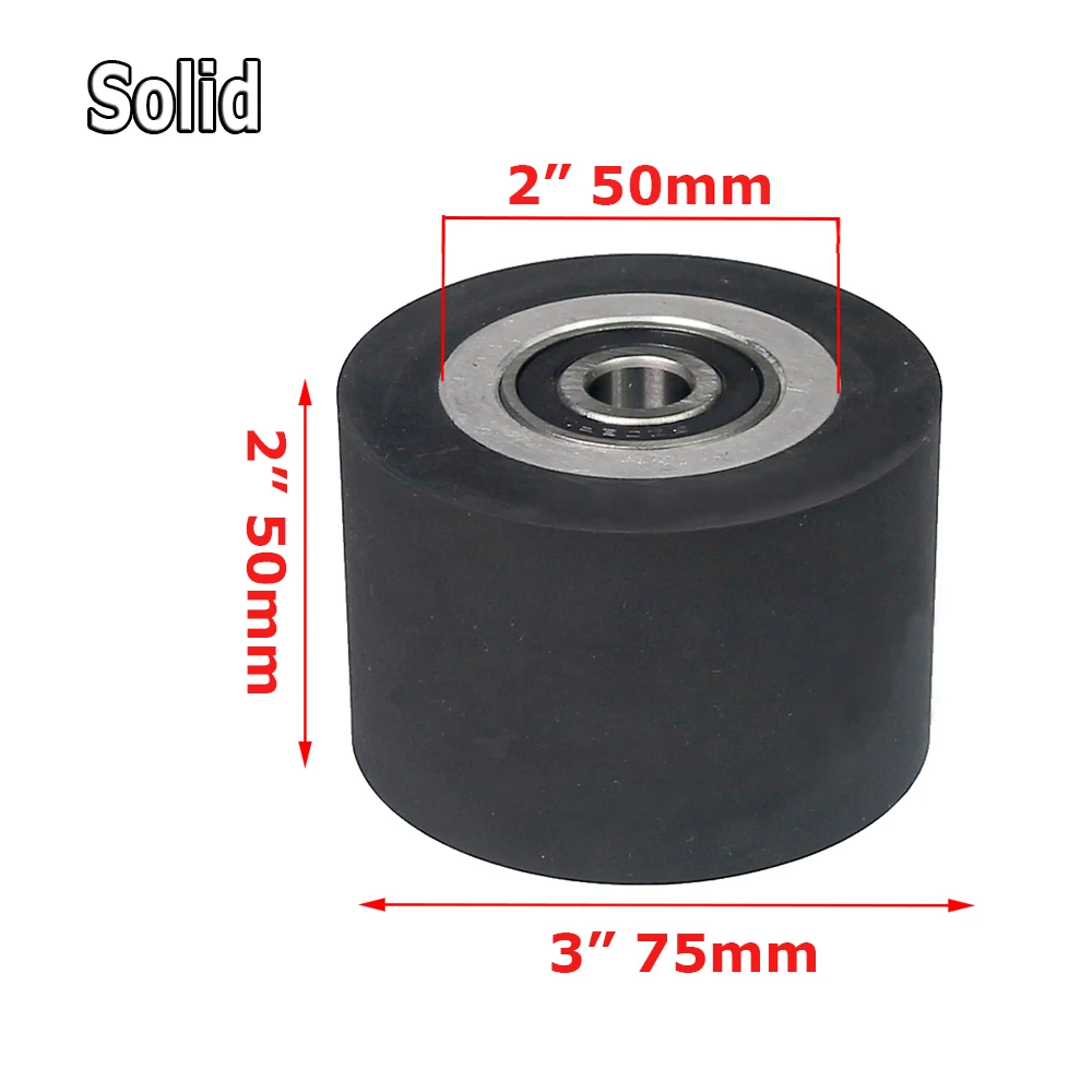 1 piece 75*50mm Rubber Contact Wheel Belt Grinder Backstand Idler Wheel