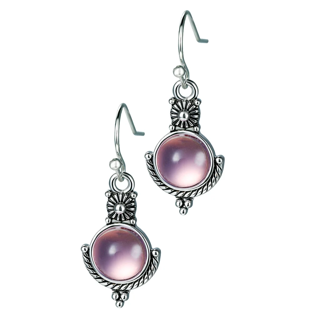 

Moonstone Earrings Copper Drop Fashion Lightweight Accessories for Women Ear Decor Jewelry Comfortable Dress