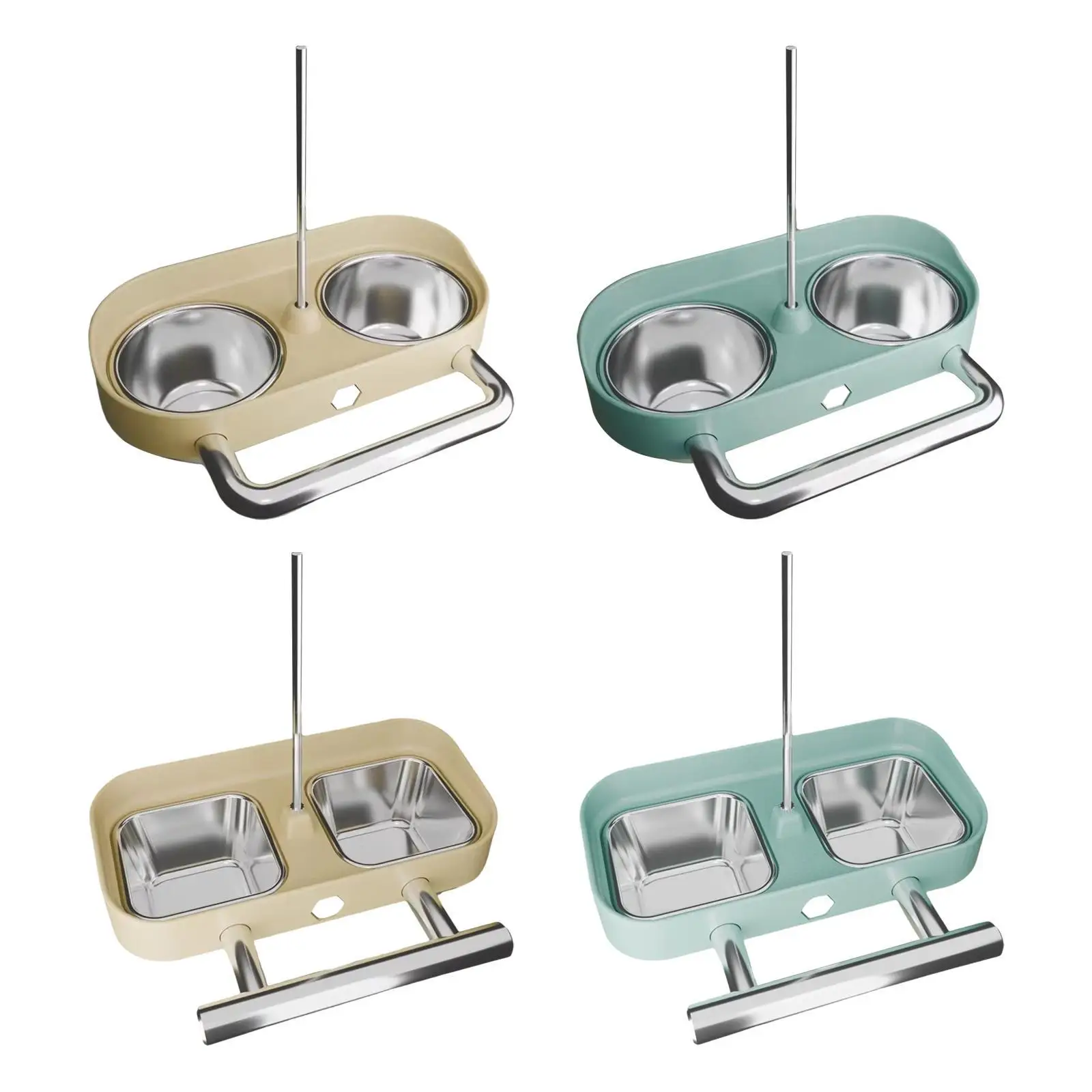 Mangeoire pour cage à oiseaux, pratique, sans déversement, sans désordre, facile à installer, récipient à nourriture suspendu, accessoires pour cage pour oiseaux de petite à moyenne taille