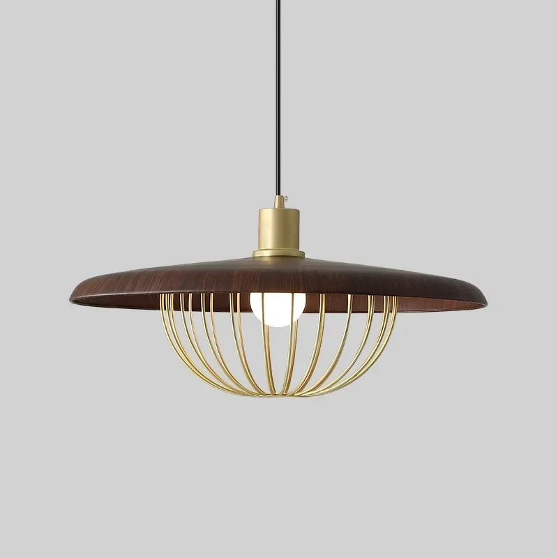 

NU Chandelier Japanese Brass Style Retro Ceiling Light Nordic Simple Lamp For Cafe Dining Bar Lounge Study Room Lighting Fixture