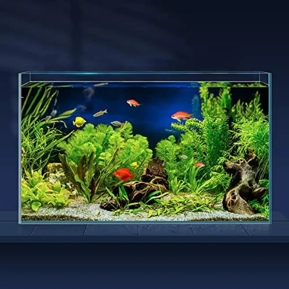 

Ultra Clear Rimless Glass 10 Gallon Aquarium Set with Cover & Accessories Betta Nano Goldfish Snail Shrimp Fish Tank & Cleaning