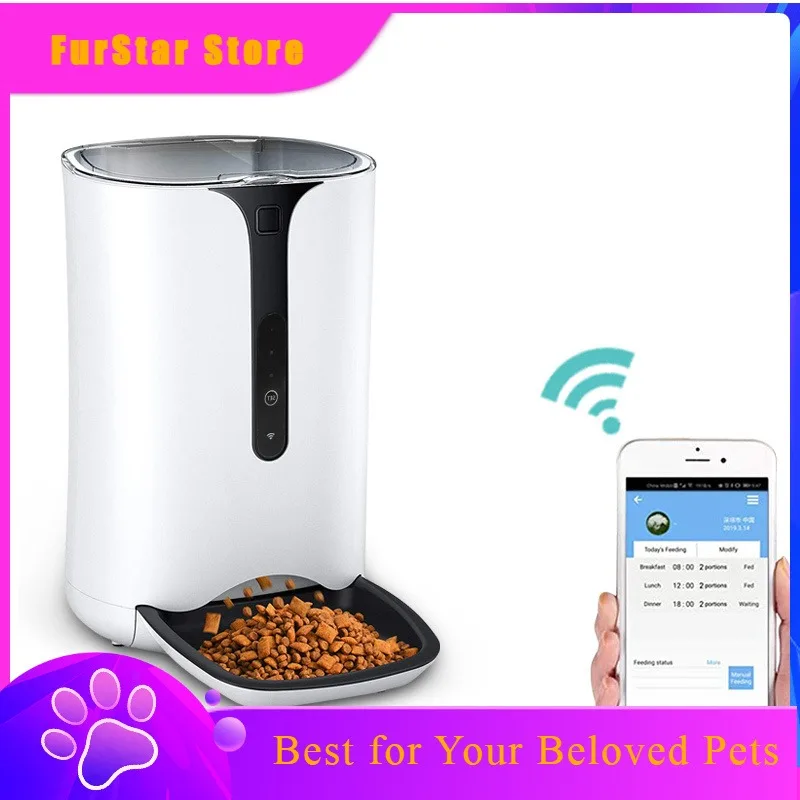 FurStarCustom Wifi Controlled Smart Pet Food Feeder For Automatic Cat Feeder Cat Bowl & Feeder With Automatic Features