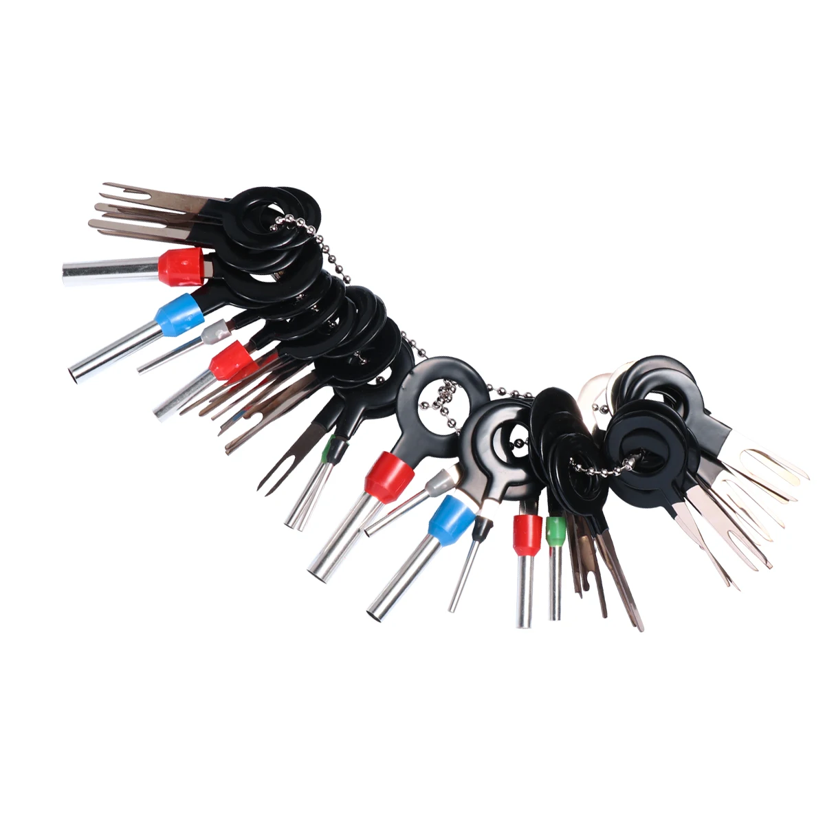 

39pcs Terminal Removal Tool Car Wiring Crimp Connector Pin Release Puller Repairing Set Durable Metal Plastic