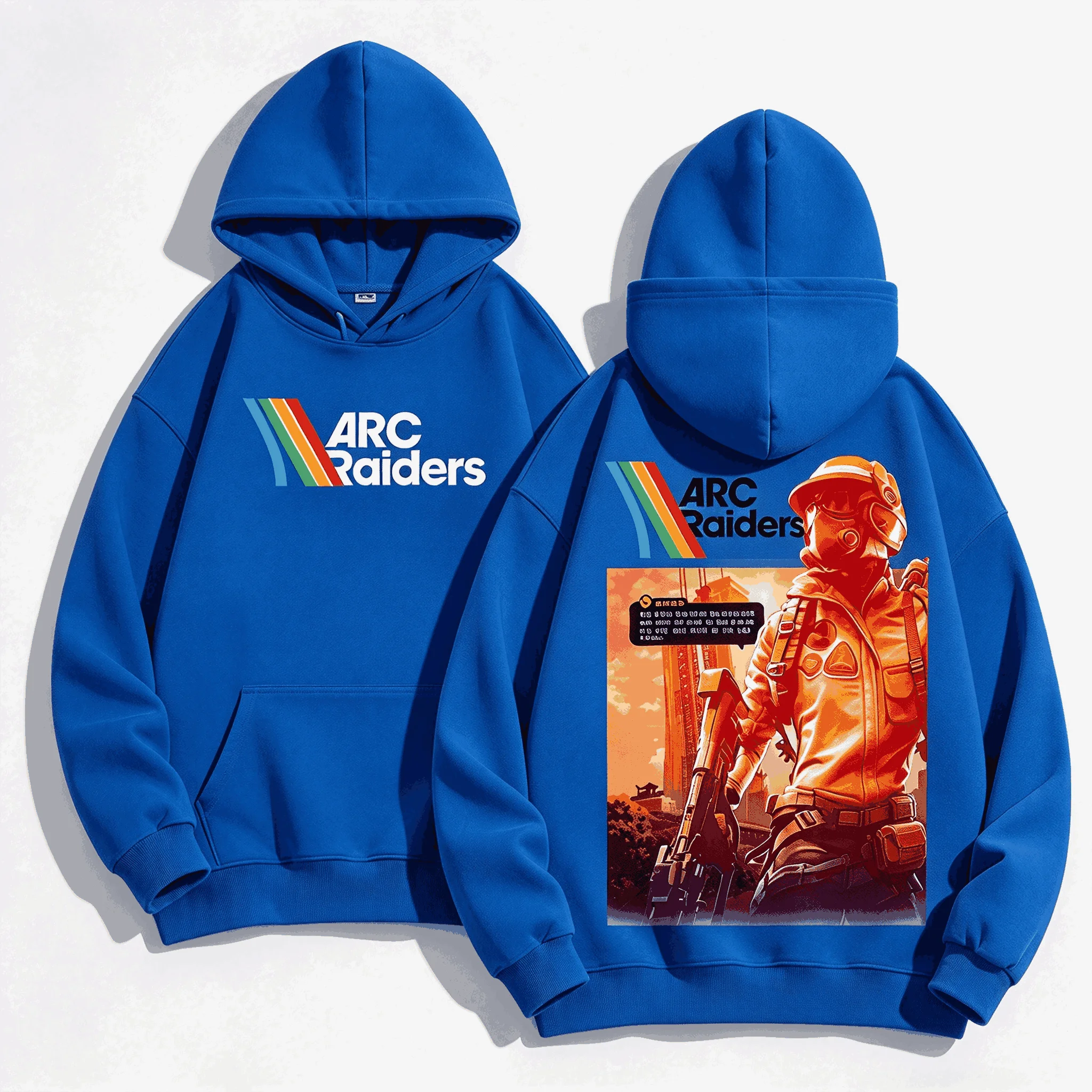 ARC Raiders Print hoodies Casual Loose Oversized Unisex sweatshirt Sports Graphic Retro Fashion Neutral Harajuku Classic Couples