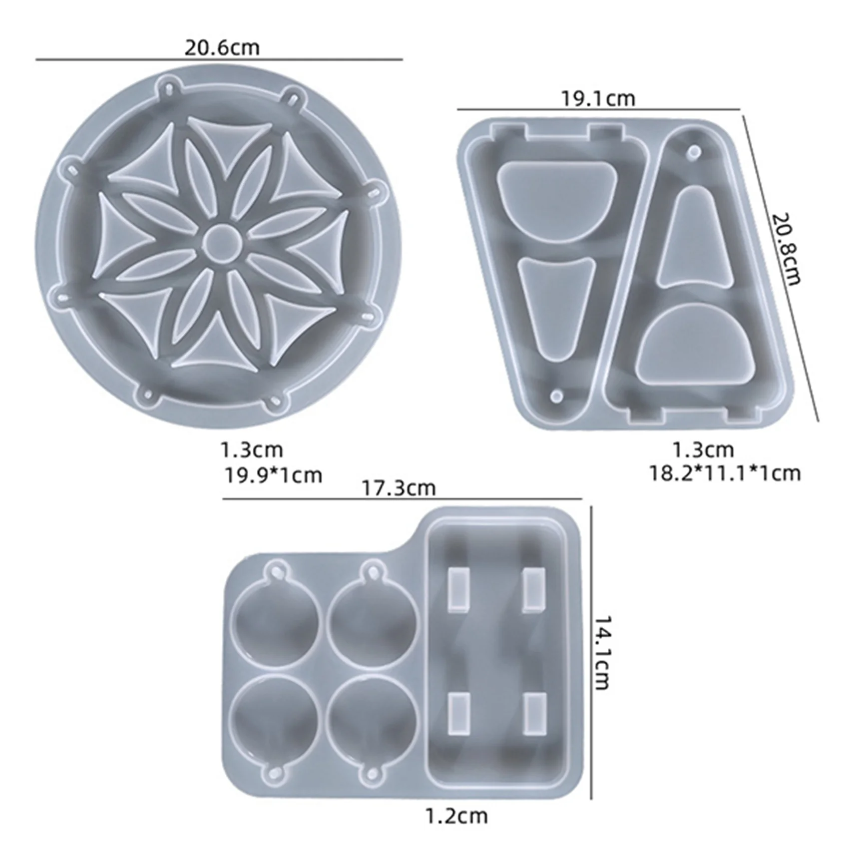 Ferris Wheel Silicone Mold DIY Handmade Ferris Wheel Silicone Epoxy Resin Casting Molds Ferris Wheel Shape Candle Mould