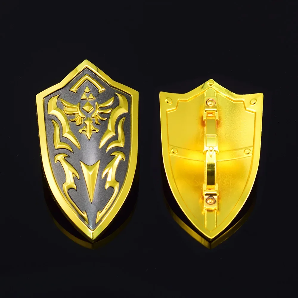 Zelda Anime Key Chain Hero Master Sword Hailia Shield Sacrificial Metal Keyring Toy Gift Decoration Gift Box view 4