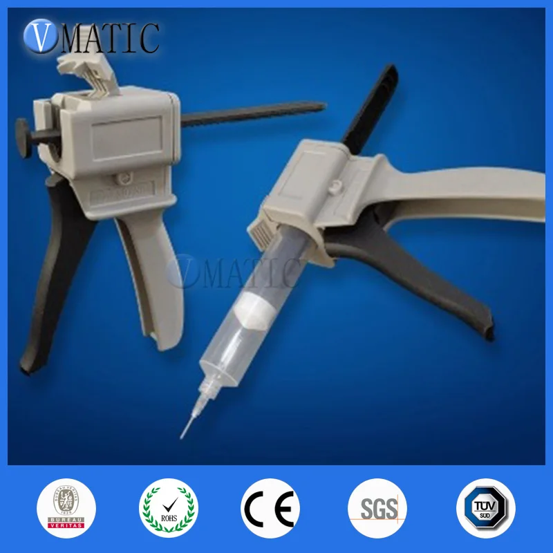 Free Shipping New Silicone Rubber Impression Glue Dispenser Dispensing Caulking Gun 30ml/cc With Plastic Syringe Cartridge