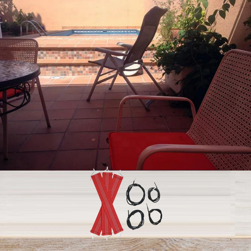 Elastic Ropes Folding Chair For Outdoor Settings Customizable Lounge Chair Ropes Chair Reinforcement Comprehensive Package
