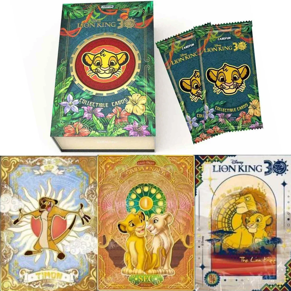 Genuine Lion King Cards 30th Anniversary Series LION KING Simba Animation Peripheral Collectible Card Toy Gift