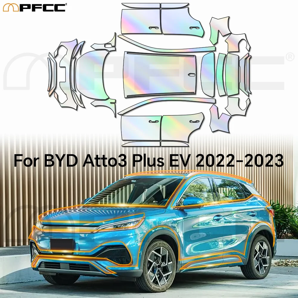 

9Mil For BYD Atto3 Plus EV 2022-2023 Precut TPU Scratch Resistant Paint Protection Film PPF Full Vehicle Transparent Kit
