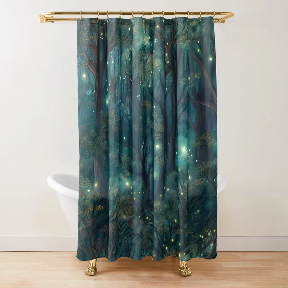 Dreamy Fairy Forest Shower Curtain Bathroom Decor Modern Accessory Bathrooms Shower For Bathroom Curtain