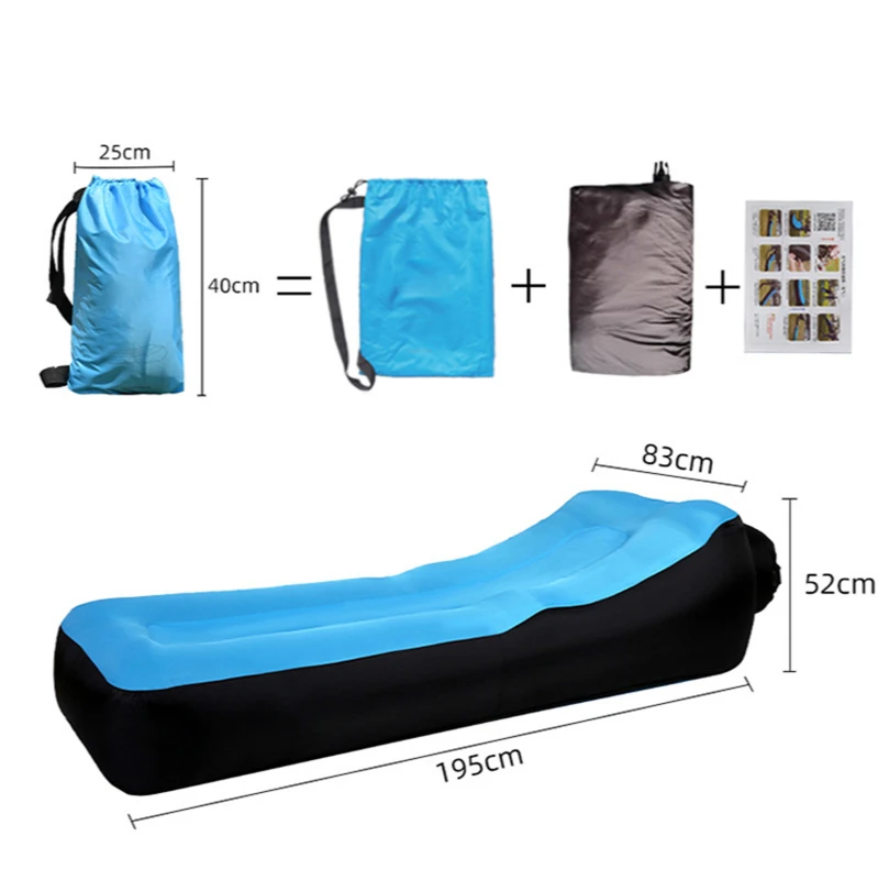 Beach Lounge Chair Outdoor Lazy Inflatable Sofa Indoor Portable Inflatable Sofa Camping Pad  Camping Equipment Sillon De Playa