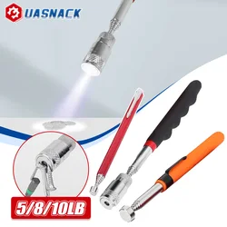 Mini Telescopic Magnetic Pen With Light Portable Hand Tools Capacity For Picking Up Nut Bolt Screws Extendable Pickup Rod Stick