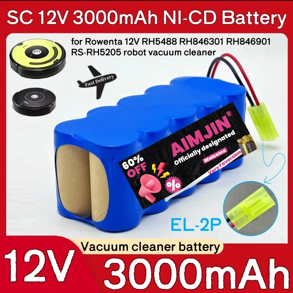 

Best Seller SC 12V 3000mAh high-capacity 100% Brand-new Use on RH5488 RH846301 RH846901 RH8460WH RH846501 NI-CD Battery