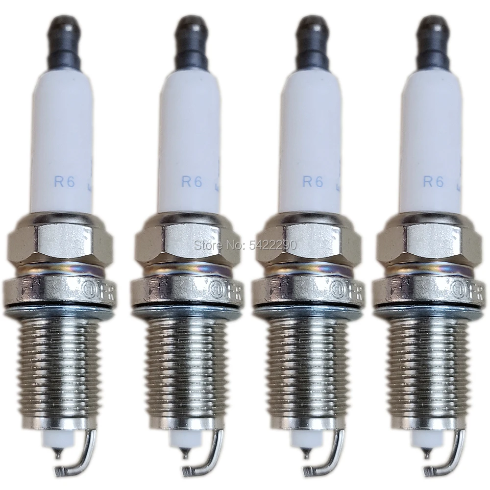 4pcs 12122158252 Iridium Spark Plugs Fit for BMW E46 E81 E87 E88 E90 E92 E60 E91 E61 E63 E65 E70 E83 E84 for Audi A6 FR7KPP332