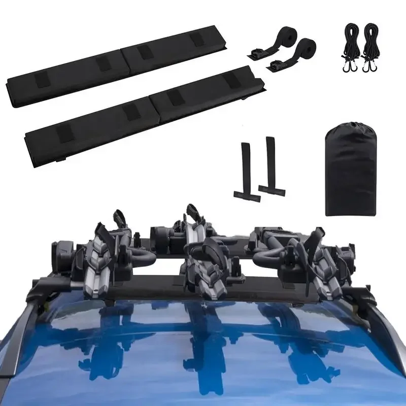 Kayak Roof Rack Pads Oxford Roof Luggage Rack Bars Universal Rack Pads For Kayak Surfboard Canoe Snowboard Suits Car Roof Beams