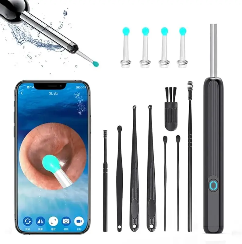 Wireless Smart Visual Ear Cleaner Endoscope Ear Cleaner With Camera Wax Removal Earwax Cleaning Endoscope Kit Spoon Earpick