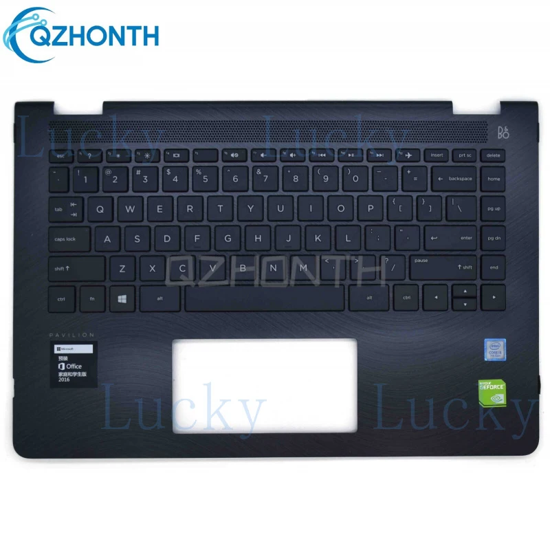 

f New Palmrest with US Keyboard For HP Pavilion X360 14-BA 14-BA103TU 924117-001