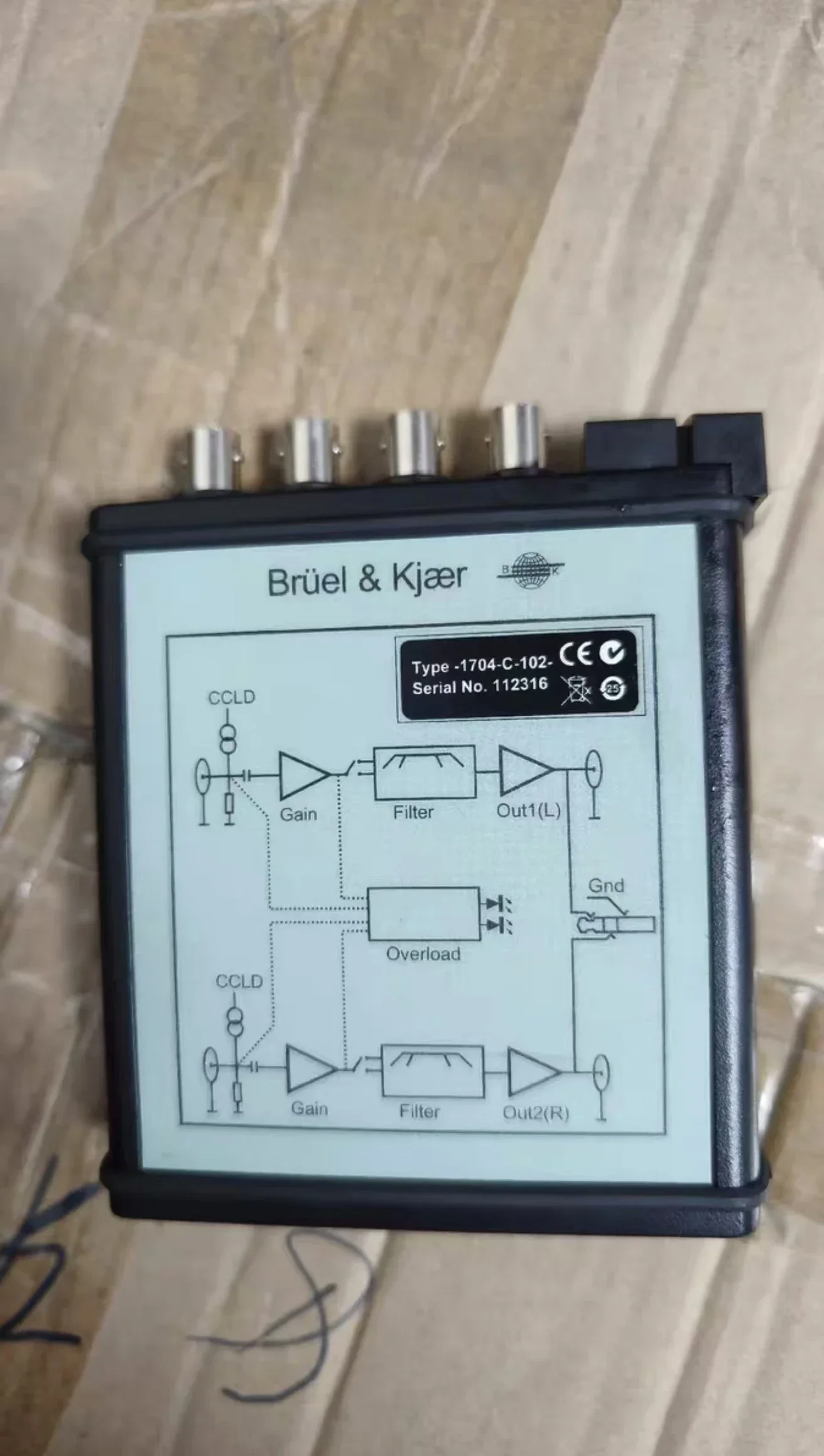 For Bruel&Kjaer 1704-C-102 Signal Conditioner BK Microphone Signal Adaptation 1 Piece+