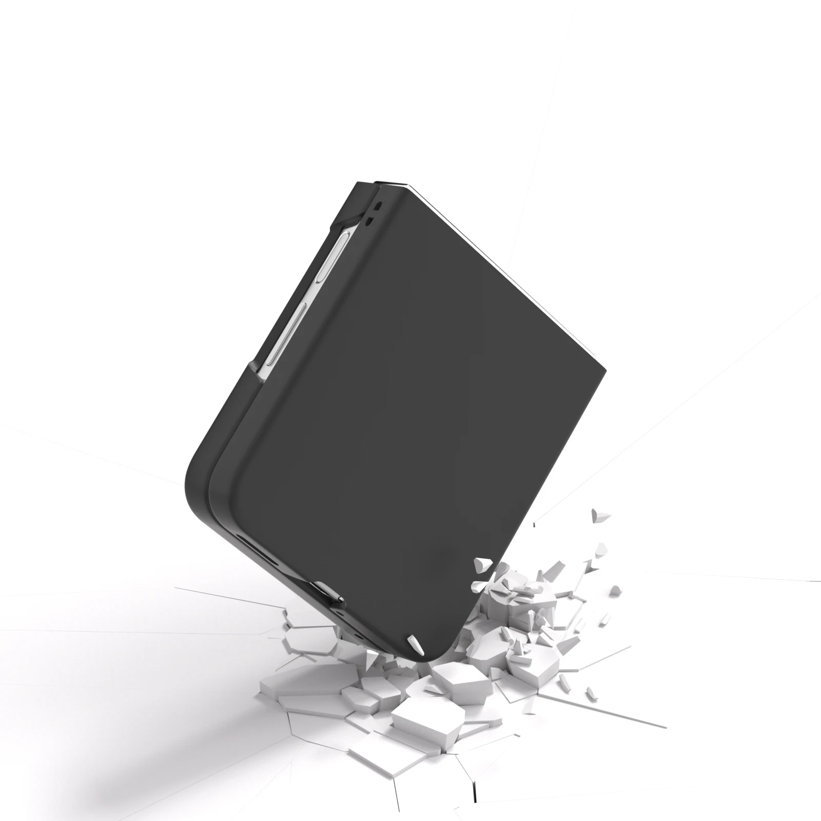 초박형 피부 촉감 하드 PC 실리콘 케이스, 화웨이 노바 플립용, 오염 방지 소프트 터치, 슈퍼 슬림 접이식 보호 커버