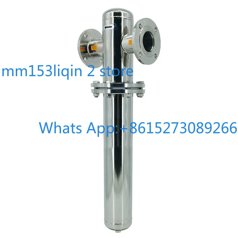 Stainless steel compressed air precision filter, food grade 304 sterilization 16kg air compressor oil-water separator