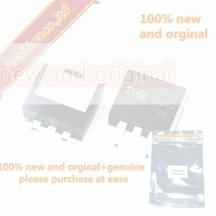 10pcs 100% new and orginal IRFZ48NSTRLPBF IRFZ48NS FZ48NS TO-263 connection