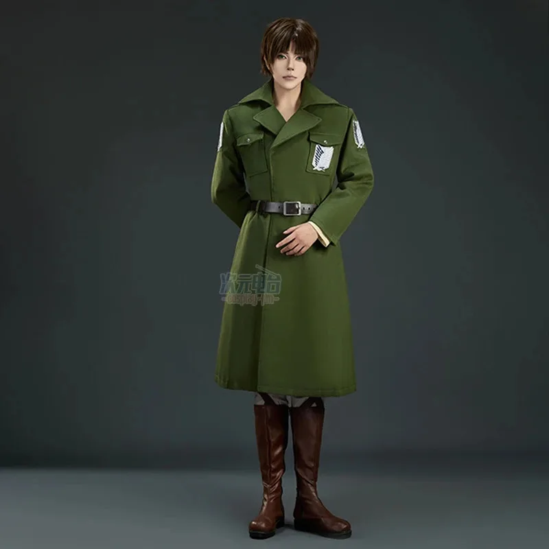 Attack on Titan Anime Cosplay Season 4 Scout Regiment Eren Jager Armin Arlert Navy Green Jacket Halloween Costumes for Women Men