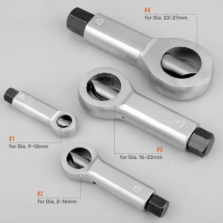 

Durable Portable Manual Remover Extractor Hand Splitting Tools 9-12mm Heavy-Duty Nuts Splitter Tools Nut Breaker Tool