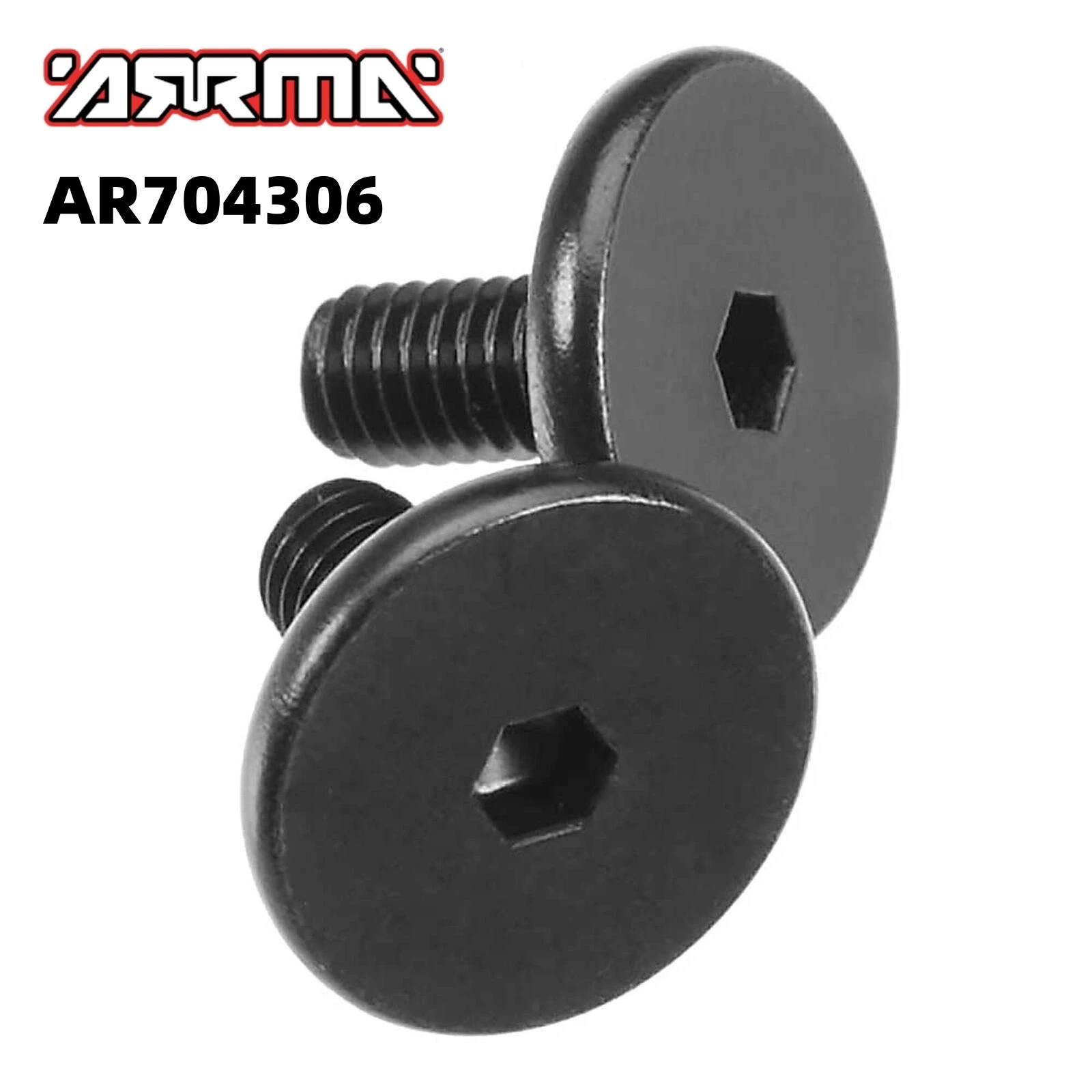 Original ARRMA AR704306 LARGE CAP HEAD MOTOR SCREW 3X6MM (2) For ARRMA FURY BLX VORTEKS RAIDER XL