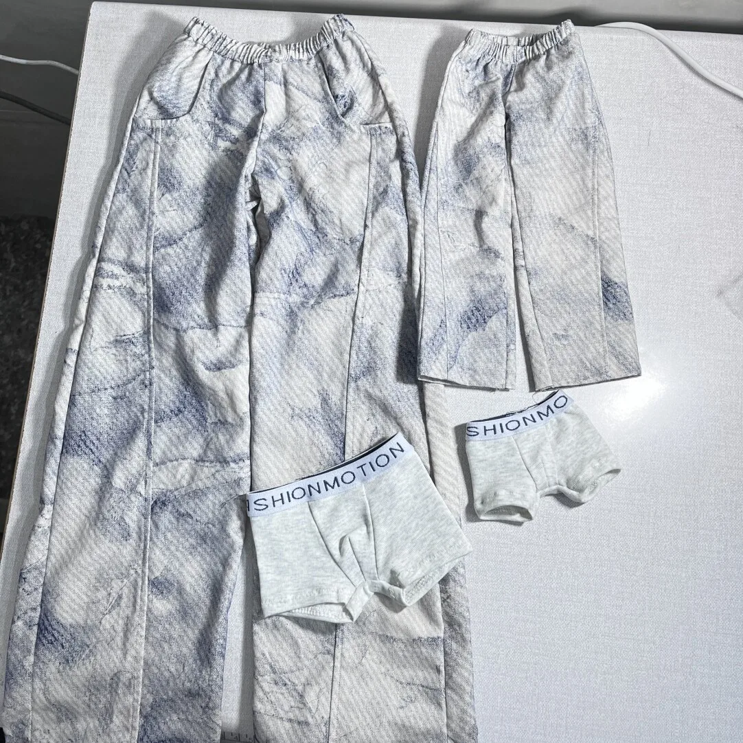 1/4 poppenkleding voor 45cm Bjd pop ondergoed wijde pijpen broek aankleden speelhuis meisje speelgoed modepop accessoires, geen pop