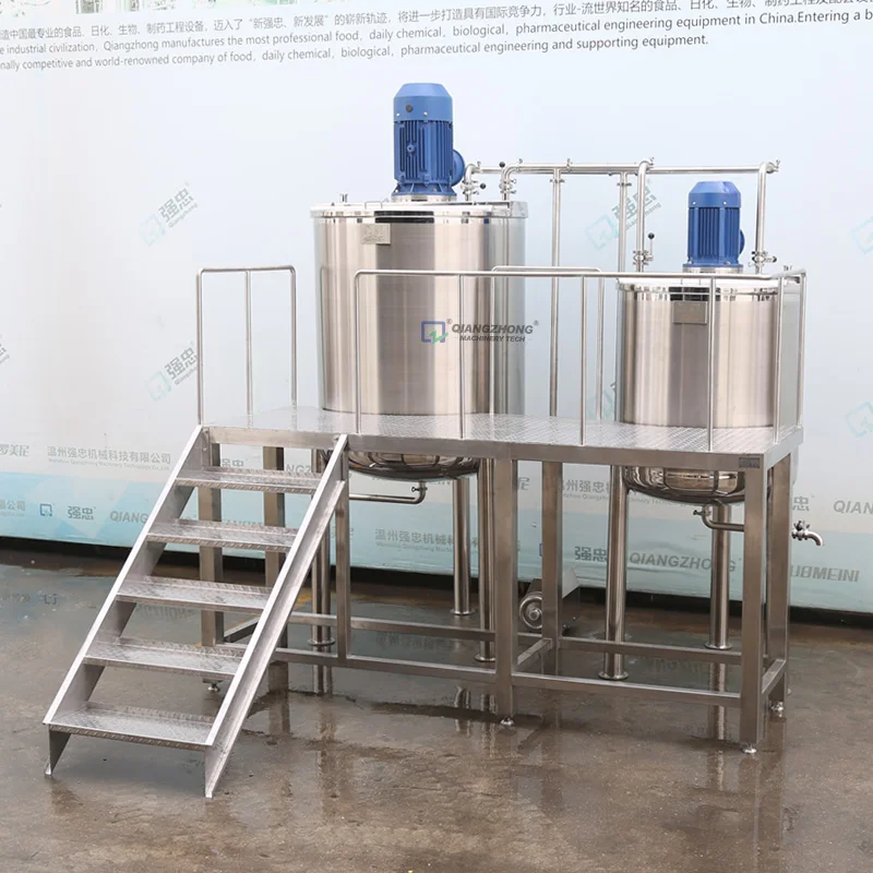 المحرض مزج خلاط المعدات الشامبو السائل الصابون خلط Tank00L-1000L ماكينة تصنيع مستحضرات التجميل كريم غسول الجسم #3