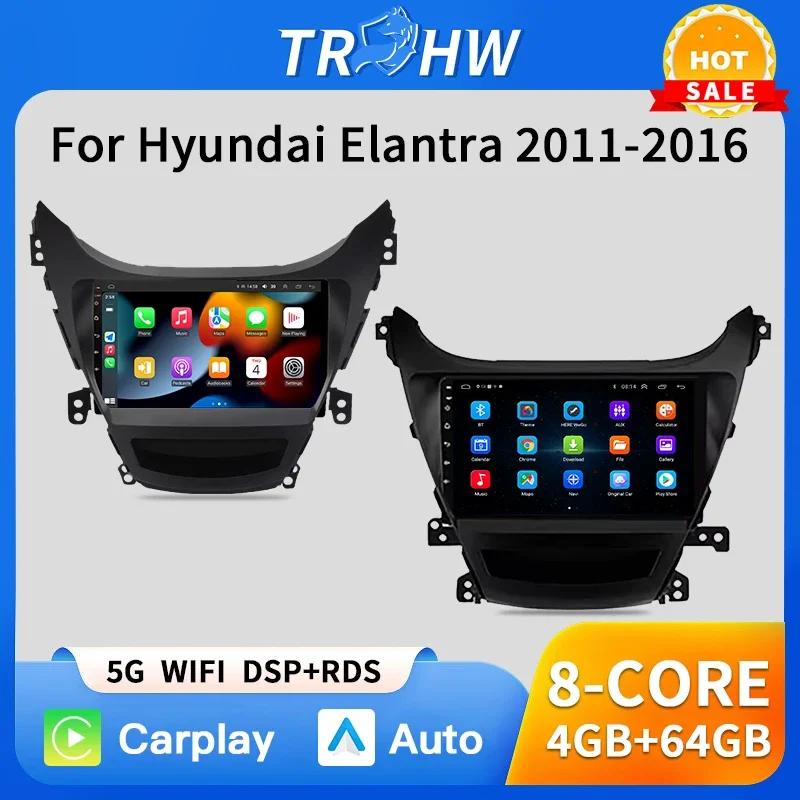 

CarPlay Android Auto Radio for Hyundai Elantra Avante MD I35 2011-2013 4G Car Multimedia GPS 2din