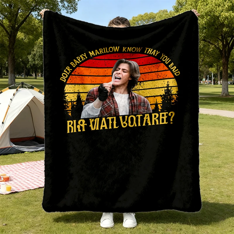 John Bender Breakfast Club Quote Comfort Colors Comfy Blanket, Retro Movie Flannel Blanket