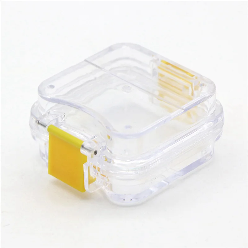 ABWR-50Pcs Plastic Denture Tooth Box With Film High Quality Denture Storage Box  Implant Membrane Tooth Box