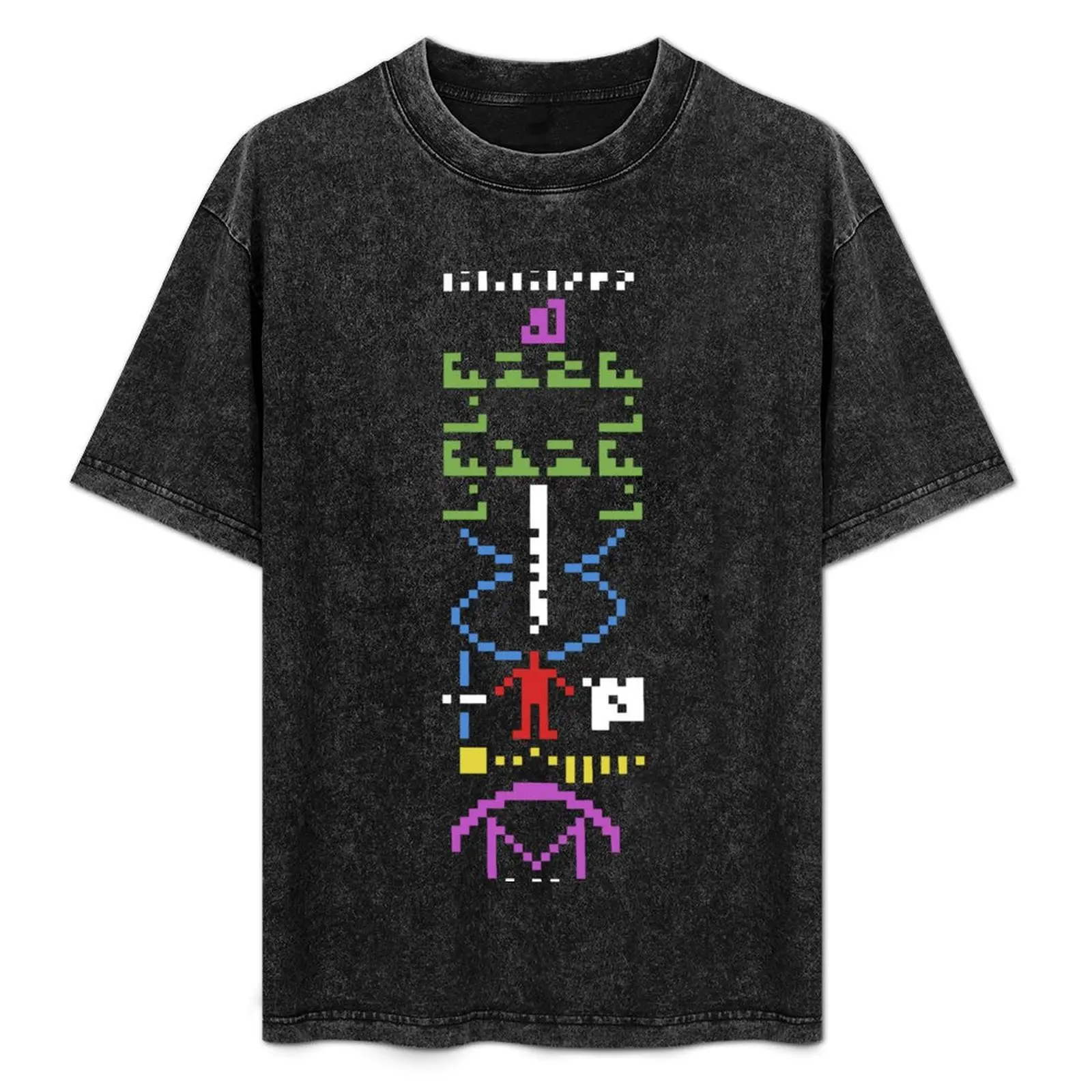 

Arecibo Message T-Shirt cotton t shirts man 100% t shirts for man graphic funny T-Shirt