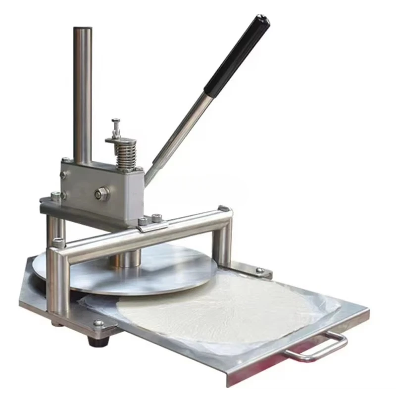 36cm Adjustable thickness Commercial hand pizza dough press machine/Manual Hand Pizza Dough Flattening Press