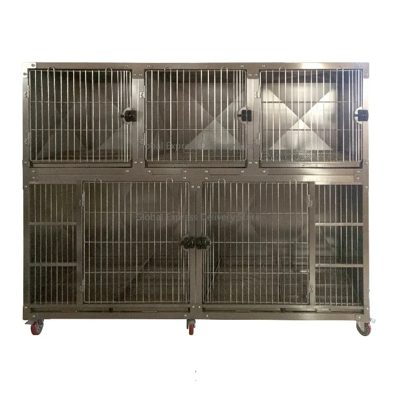 

Customized Observatory Professional Stainless Steel Dog Cages Modular Pet