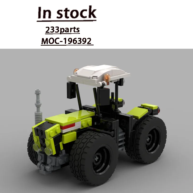 

MOC-196392 City Farm Agricultural Tractor Building Block Model 233 Parts MOC Boys Children Birthday Christmas Toy Gift