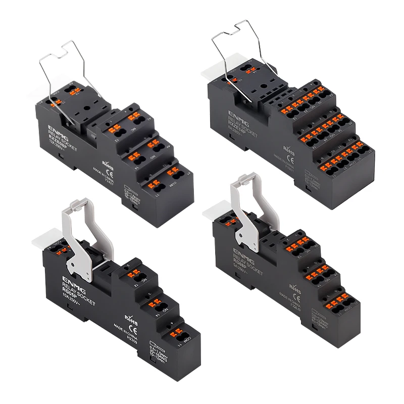 ENMG-Relaissockel RG05P 5-Pin RG08P 8-Pin RXZE08P 8-Pin RXZE14P 14-Pin-Buchse für industrielle Relaisverbindung Hochwertiges Relais
