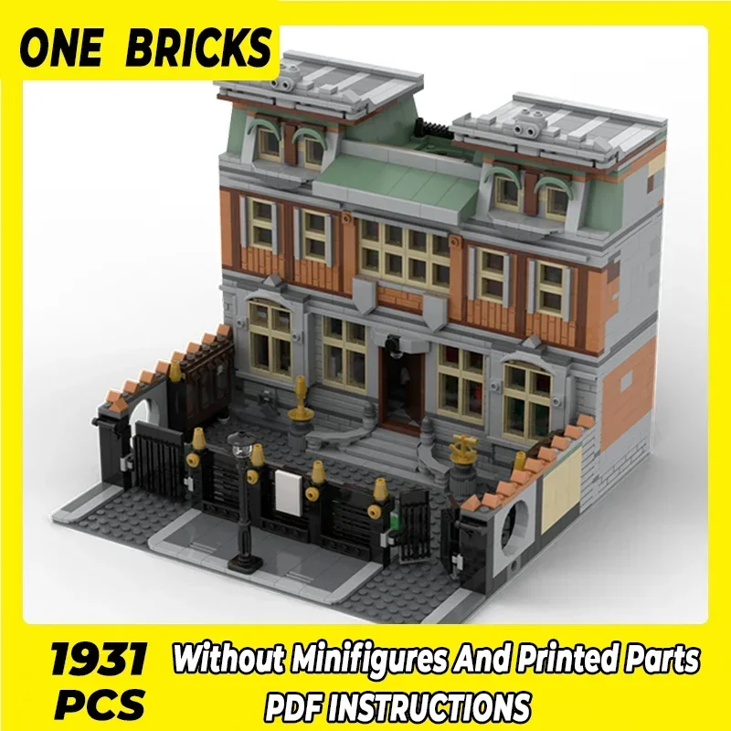 Technical Street View Model Moc Bricks Jeweler's Town Mansion Modular Building Blocks Gift Toys For Children DIY Sets Assembling