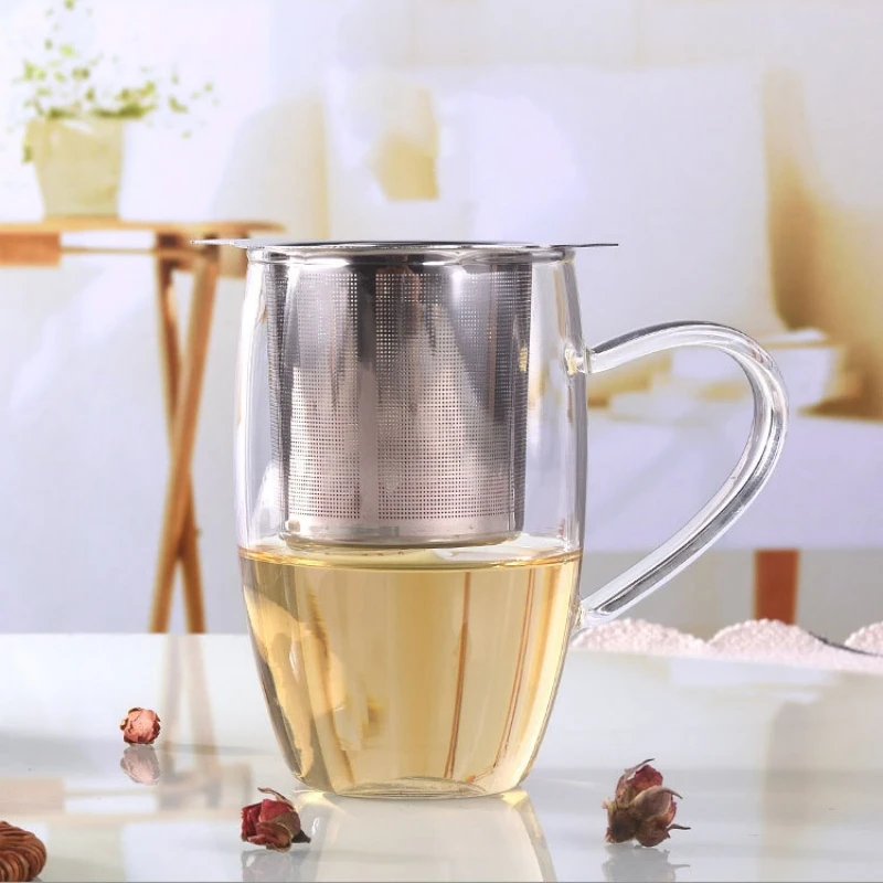 ถาดกาน้ำชาที่ชงชาสแตนเลสสตีลที่กรองชาเครื่องเทศอุปกรณ์เสริมสำหรับชงชาอุปกรณ์เครื่องมือทำครัวกรองชารั่ว