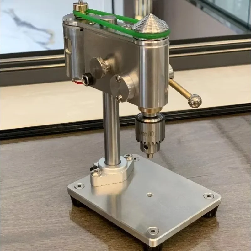 High Precision Mini Bench Drill Press Micro Tabletop Drilling Machine Jewelry Clock Watchmaking Equipment