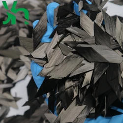 Forged carbon 42mm diamond shaped carbon fiber short cut, genuine carbon fiber forged grain raw material