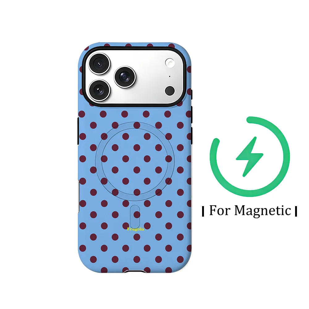 Clmj BROWNIE BATTER Handyhülle für iPhone 17 16 15 14 13 12 11 Air Pro Max Plus Luxuriöse Magnetische Doppelschicht-Rückabdeckung – Detail 6