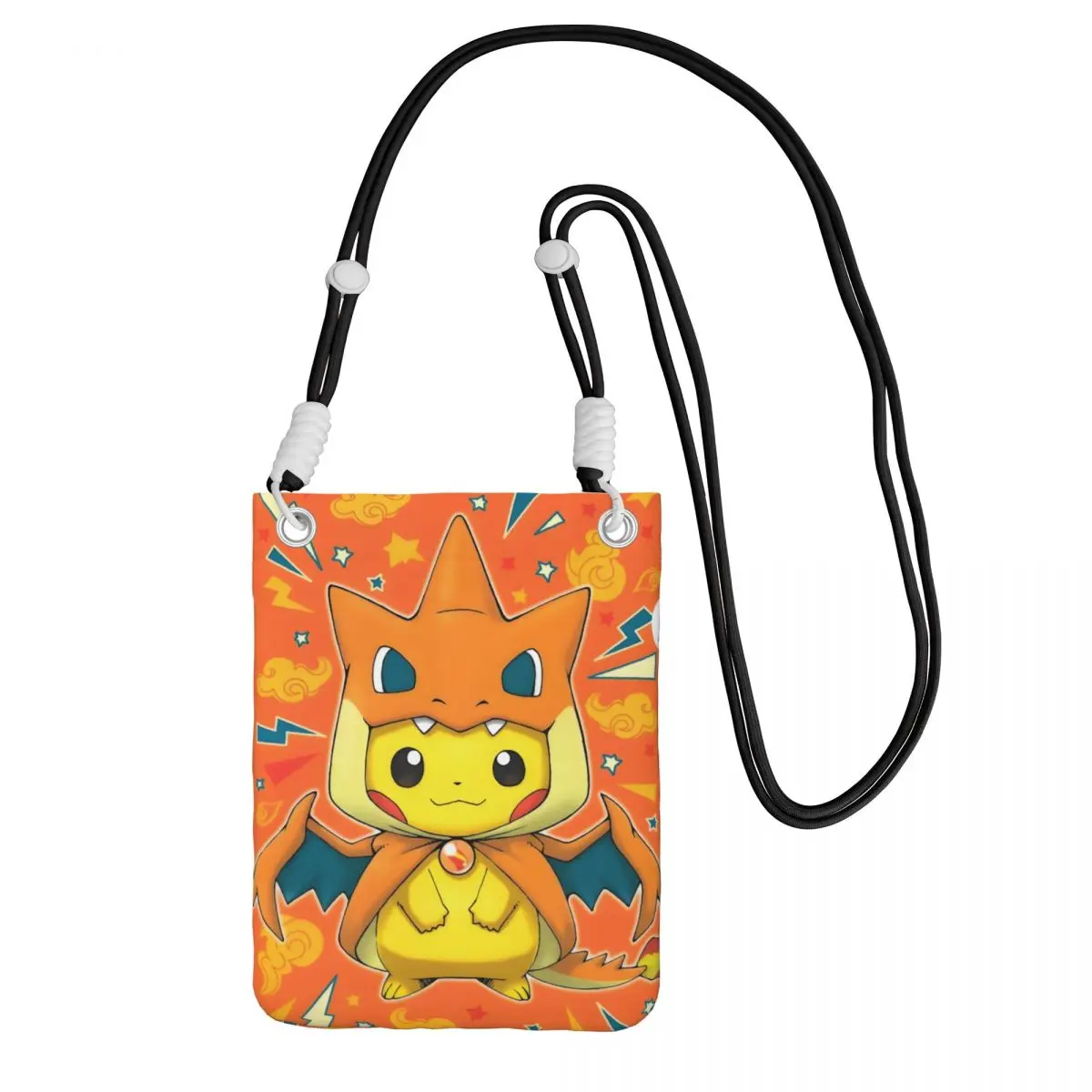 

Изготовленная на заказ сумка для мобильного телефона P-Pikachus для мужчин и женщин серии видеоигры сумка через плечо сумка для губной помады мини-кошелек на плечо кошелек